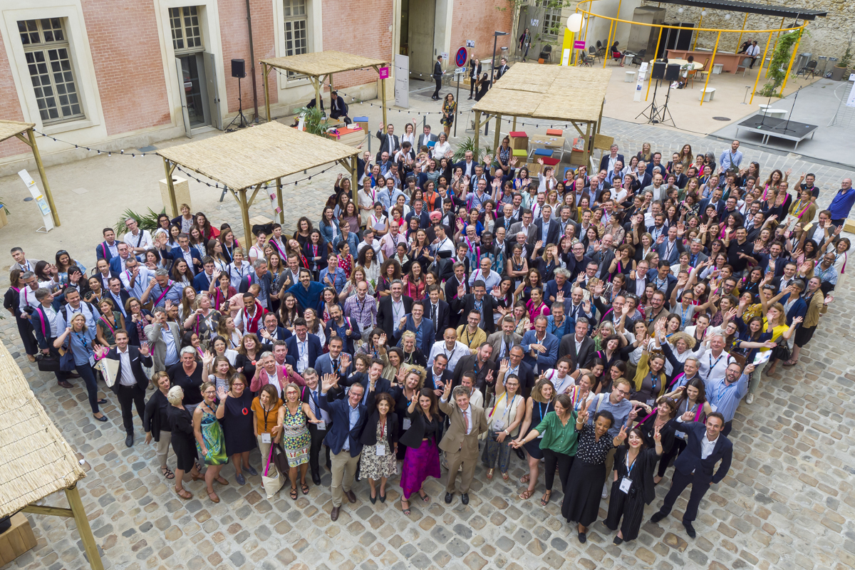 Photo de groupe de la 9ème édition des AIF Ecole Nationale Supérieure d'Architecture (ENSAV), 19 juillet 2019