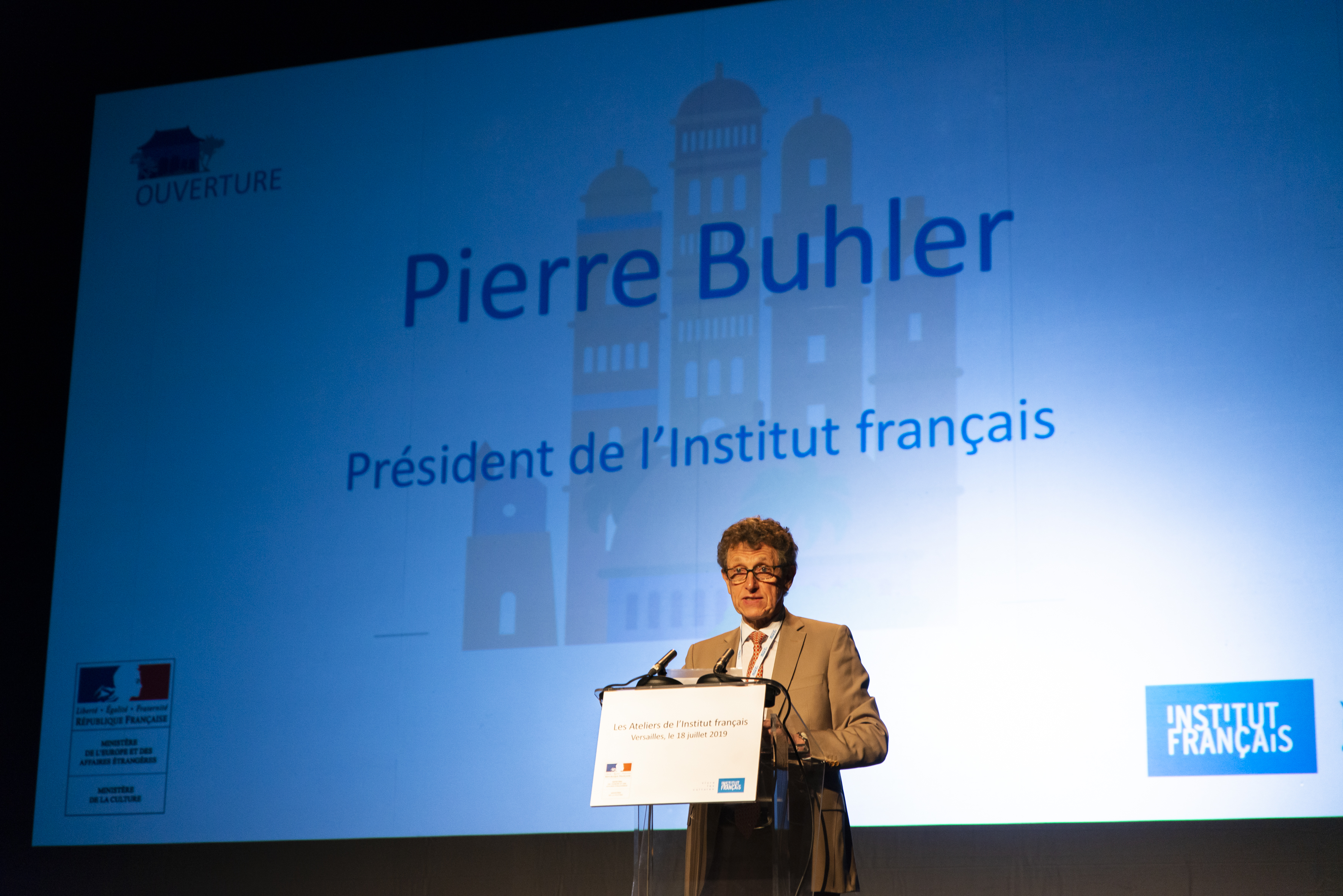 « Être ensemble, dans la ville, au monde »    Pierre Buhler, président de l’Institut français   Théâtre Montansier, Versailles, 18 juillet 2019    