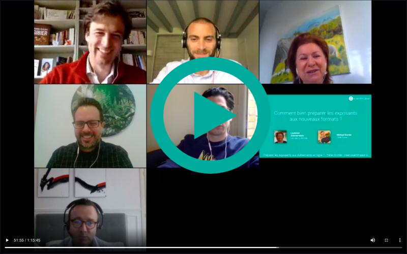 Préparer les exposants aux événements en ligne aux événements en ligne